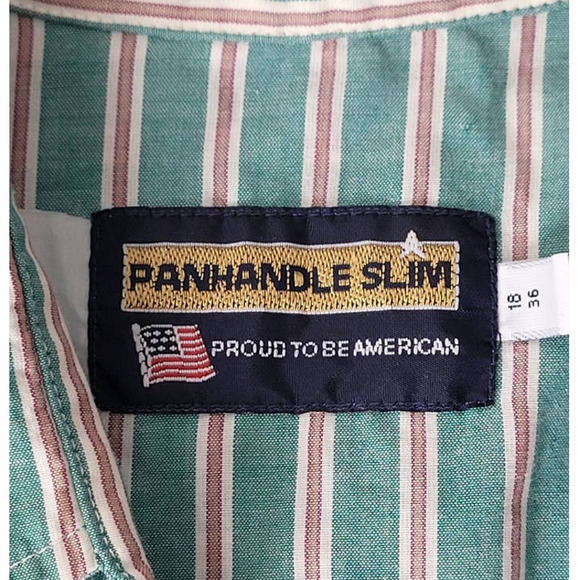 Panhandle Slim Western Snap Long-Sleeve Shirt Mens 18/36 - Picture 2 of 5